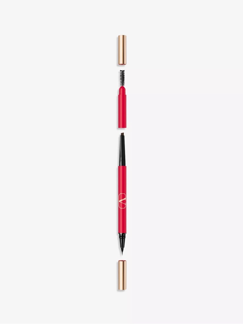 Valentino Brow Trio Triple Ended Brow Filler: 02 Brown